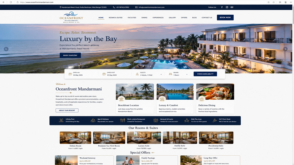 Web Designer for Hotels in Kolkata, West Bengal