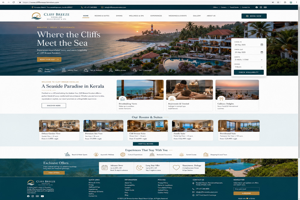 Hotels website designing company
